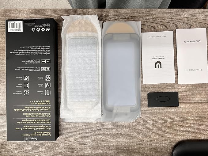 UNBREAKcable 3-Pack Screen Protector for iPhone 16 Pro Max Tempered Glass - [One-Pull Perfection] [Auto Dust-Elimination] [9H+ Hardness] [99.99% HD Clear] Full Coverage for iPhone 6.9 inch