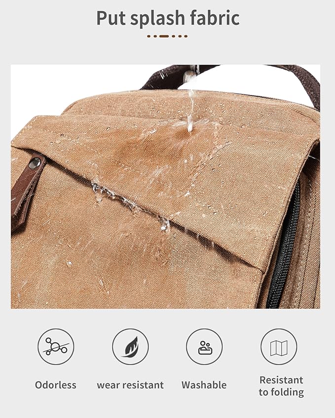 Messenger bag for Men,Small Sling Crossbody Backpack Shoulder Bag for Men Women,canvas Strap Backpack Sling Bag