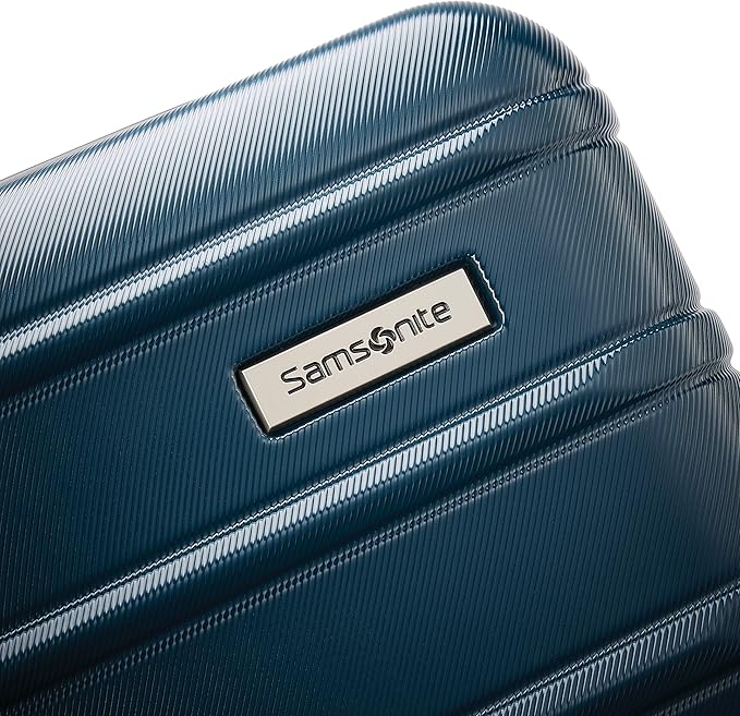 Samsonite Omni 2 28-Inch Large Checked Hardside Luggage with 360° Spinner Wheels - Scratch Resistant Hardshell - TSA Lock - Expandable Polycarbonate Shell for Lightweight Travel - Nova Teal