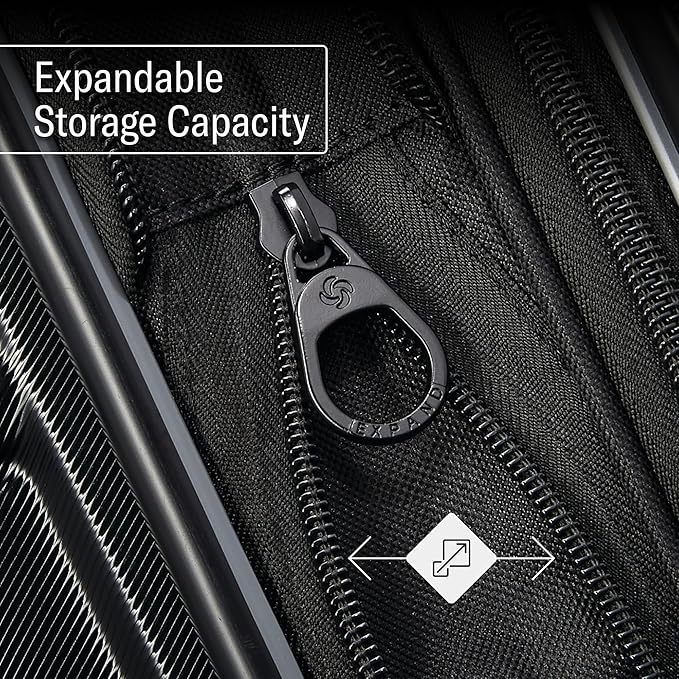 Samsonite Omni 2 Hardside Expandable Luggage with Spinner Wheels, 2-Piece Set (19/24), Lagoon Blue