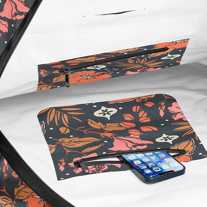 Skog Å Kust Duffelsak Heavy Duty Waterproof Duffel - Gear Bag for Sports, Travel, & More - 60L Hibiscus