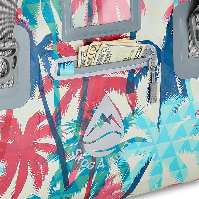 Skog Å Kust Duffelsak Heavy Duty Waterproof Duffel - Gear Bag for Sports, Travel, & More - 40L Palm