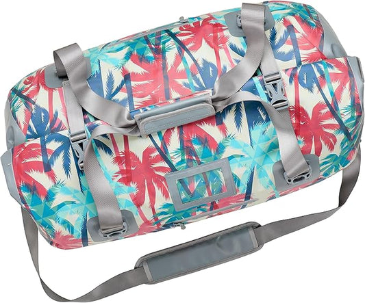 Skog Å Kust Duffelsak Heavy Duty Waterproof Duffel - Gear Bag for Sports, Travel, & More - 60L Palm