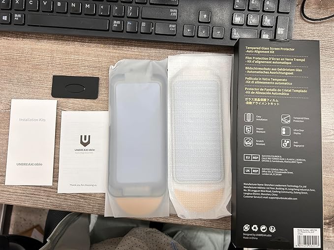 UNBREAKcable 3-Pack Screen Protector for iPhone 16 Pro Tempered Glass - [One-Pull Perfection] [Auto Dust-Elimination] [9H+ Hardness] [99.99% HD Clear] Full Coverage for iPhone 6.3 inch