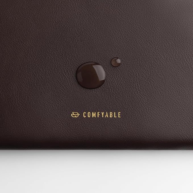 Comfyable Slim Protective Laptop Sleeve Compatible with 13/13.3/14 Inch MacBook Air & MacBook Pro, Mac Travel Case, Laptop Pouch, Slim PU Leather Cover M4/M3/M2/M1 2025-2021, Chocolate