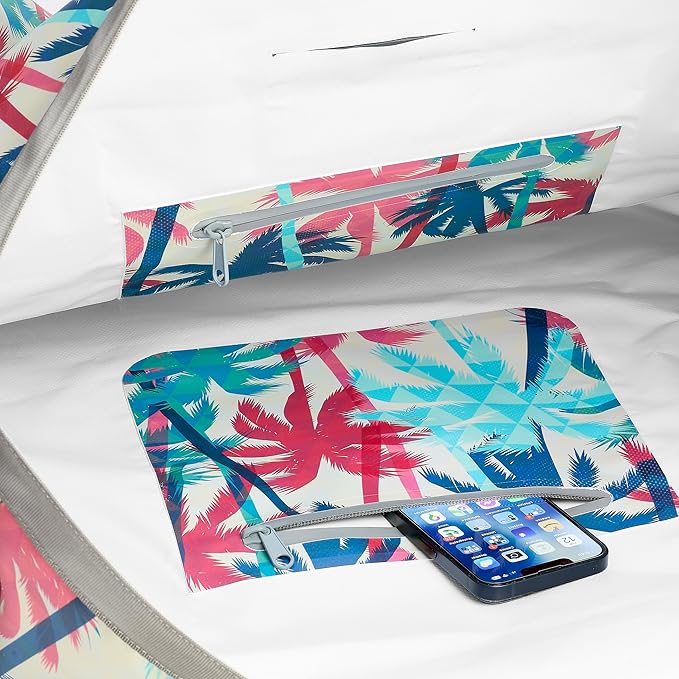 Skog Å Kust Duffelsak Heavy Duty Waterproof Duffel - Gear Bag for Sports, Travel, & More - 60L Palm