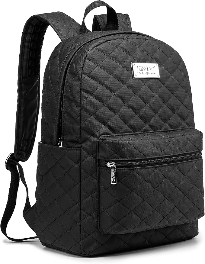 Kinmac Water Resistant Laptop Backpack with USB Charging Port for Laptop Up to 15.6 Inch (Embroider)