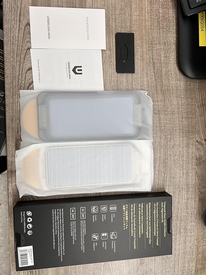 UNBREAKcable 3-Pack Screen Protector for iPhone 16 Tempered Glass - [One-Pull Perfection] [Auto Dust-Elimination] [9H+ Hardness] [99.99% HD Clear] Full Coverage for iPhone 6.1 inch