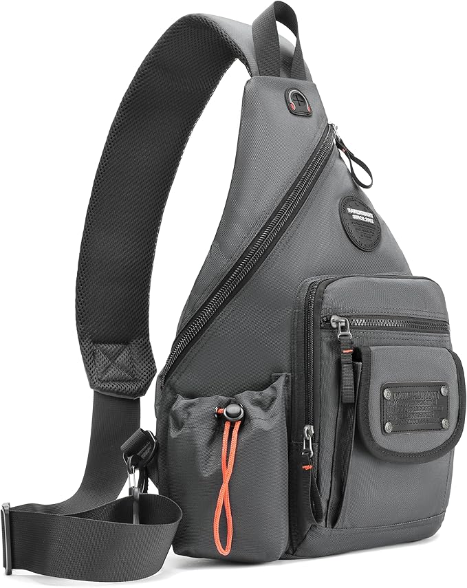 Large Sling Backpack, Sling Chest Bag Shoulder Crossbody Daypacks Fits 14.1-Inch Laptop for Travel Outdoor Men Women