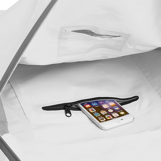 Skog Å Kust Duffelsak Heavy Duty Waterproof Duffel - Gear Bag for Sports, Travel, & More - 40L White