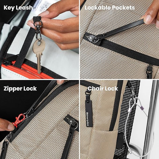 Sherpani Metro, Anti Theft Sling Bag, Sling Backpack, 5L Travel Bag, Shoulder Chest Purse, Crossbody Backpack for Women, Metal Hardware, Travel Gift (Straw)