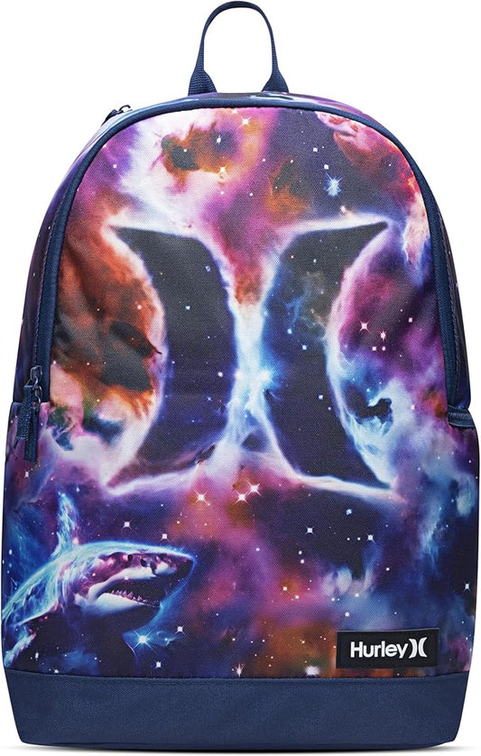 Hurley Men's Graphic Backpack, Nebula Shark, One Size