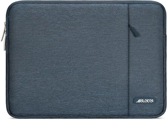 MOSISO Laptop Case 15 inch, 15 inch Laptop Sleeve Compatible with MacBook Air 15 M4 A3241 M3 A3114 M2 A2941 2025 2024 2023,Dell XPS 15,Polyester Vertical Computer Sleeve Bag with Pocket, Haze Blue