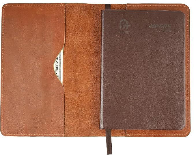 A5 Tan Leather Journal Cover 5.75x8.25 inches Refillable Journal Cover for Large Moleskine, Leather Handmade Notebook Cover A5 Diary Cover | Large Leather Journal Cover for Professionals