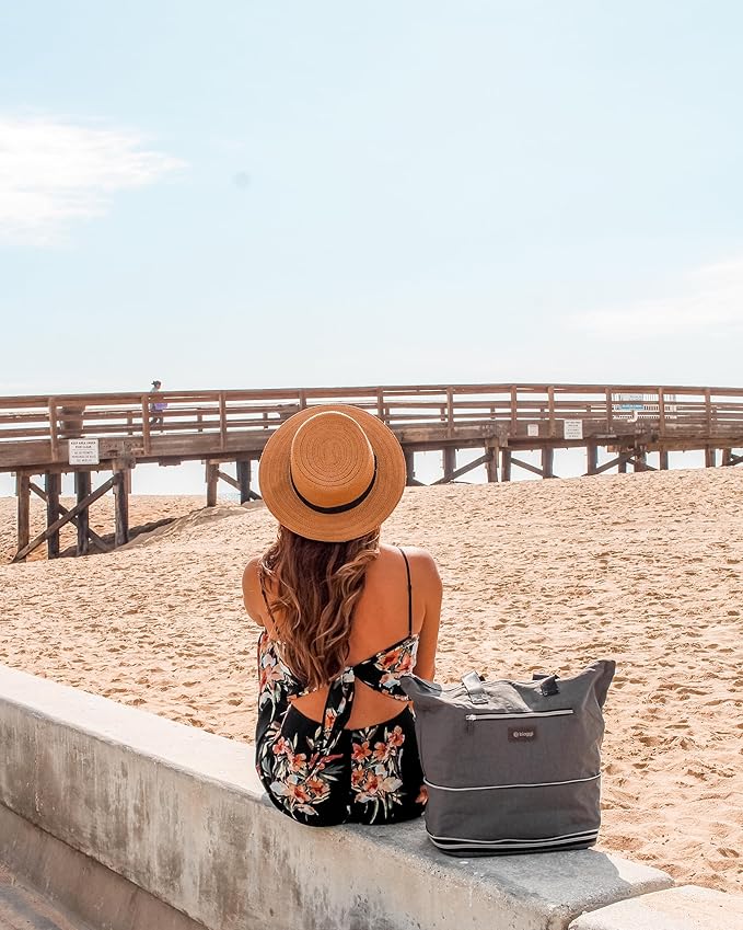 biaggi ZipSak Boost! Foldable Travel Tote – Lightweight Carry-On Personal Item Travel Bag for Women, Airplane, Gym, Overnight