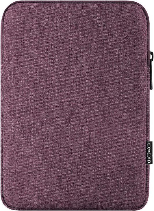 MoKo 7-8 Inch Tablet Sleeve Bag, Polyester Pouch Cover Case Fits iPad Mini (A17 Pro) 8.3" 2024, iPad Mini 6/5/4/3/2/1, Samsung Galaxy Tab S2 8.0, Tab A 8.0, ZenPad Z8s 7.9,Purple