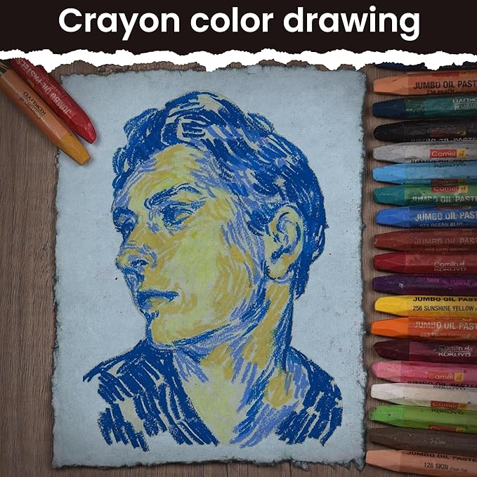 LEATHER VILLAGE Watercolor Paper - 8 X 6 inches, 50 Sheets - Mixed Media Watercolor Paper - 150 GSM Thick Deckle Edge Virgin Cotton Handmade Paper - Grey Toned