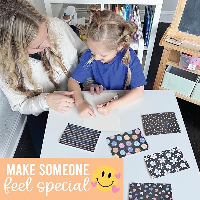 Hadley Designs Blank Cards and Envelopes 4x6-24 Blank Note Cards with Envelopes, Notecards Stationery Sets, Notecards Bulk, Stationary Sets, Note Paper Stationery, Chalk Board Pretty Stationary