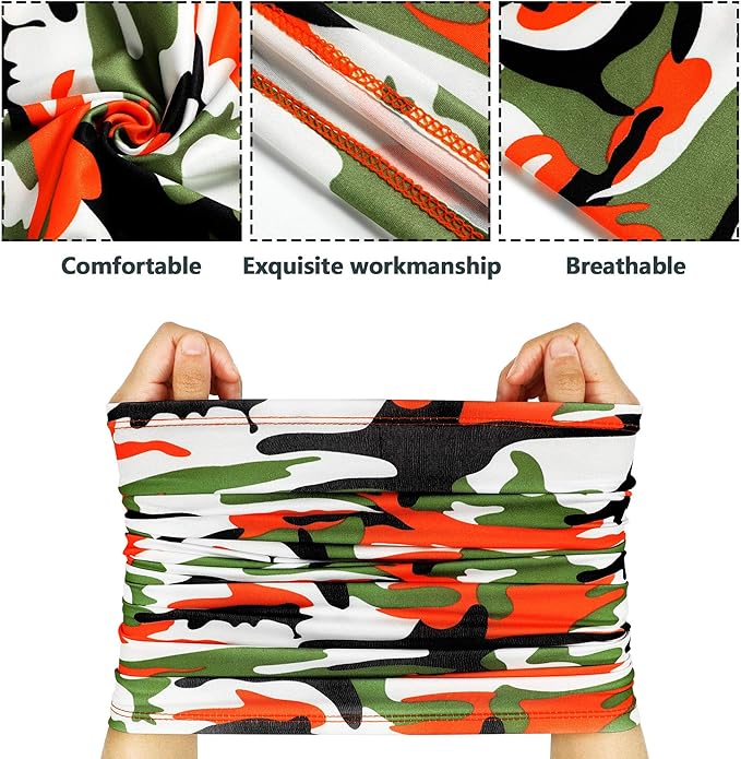 Geyoga Winter Face Mask for Men UV Protection Mask Sunscreen Breathable Windproof Neck Gaiters Scarf Fishing Cycling Running