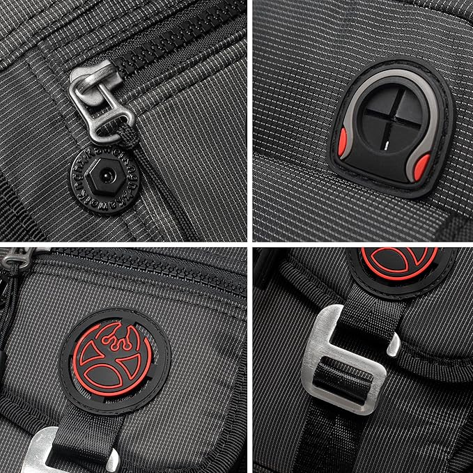 NICGID Sling Bag Chest Shoulder Backpack Crossbody Bags for Tablet Laptop Outdoor Hiking Men Women