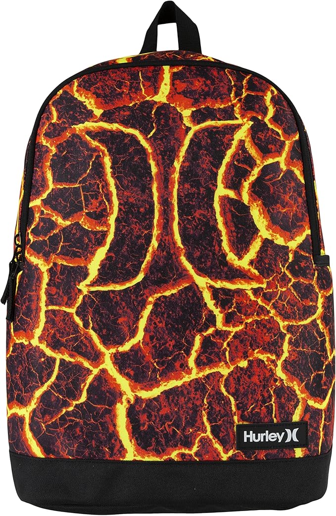 Hurley Men's Graphic Backpack, Lava, One Size