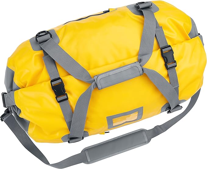Skog Å Kust Duffelsak Heavy Duty Waterproof Duffel - Gear Bag for Sports, Travel, & More - 40L Yellow