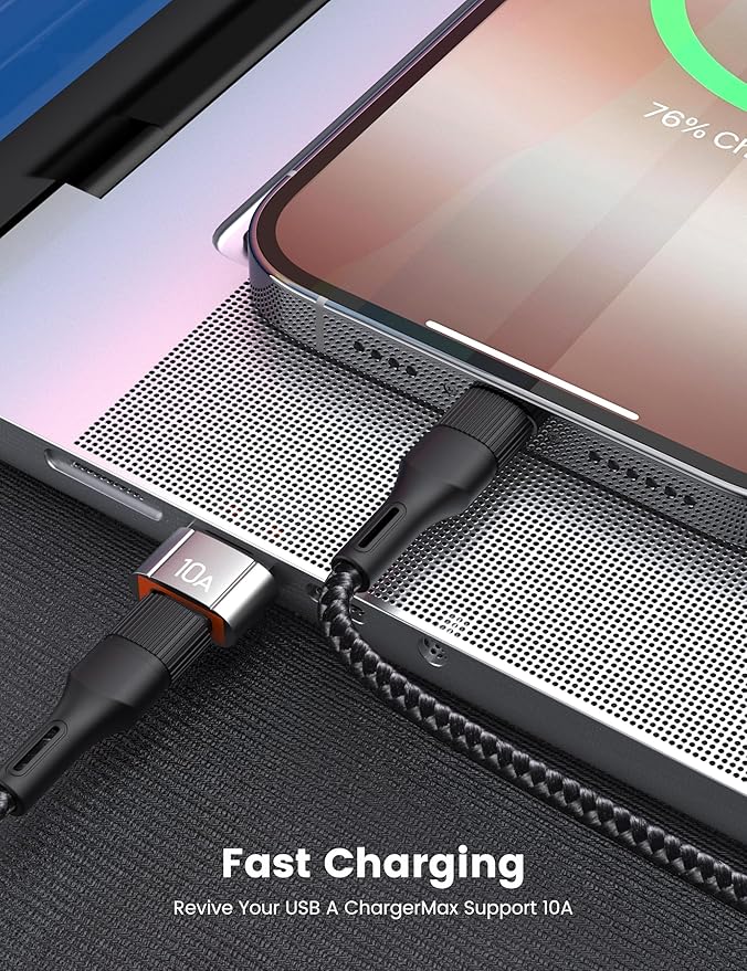 20Pack 200W USB C to USB Adapter, with Fast Charging & 480MB Data Transfer, USB C Converter for Apple Watch Ultra iWatch Series 8 7,iPhone 16 15 Plus Pro Max,Silver