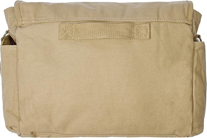 Sweetbriar Classic Vintage Messenger Bag - Original Heavyweight Cotton Canvas Shoulder Bag with Upgraded Features