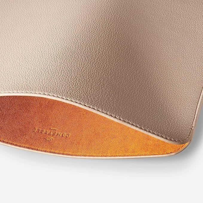 Comfyable Laptop Sleeve 14 Inch Precisely Compatible with MacBook Pro M4 M3 M2 M1 Pro/Max 2024, Faux Leather Cover Case 14 in, Sand