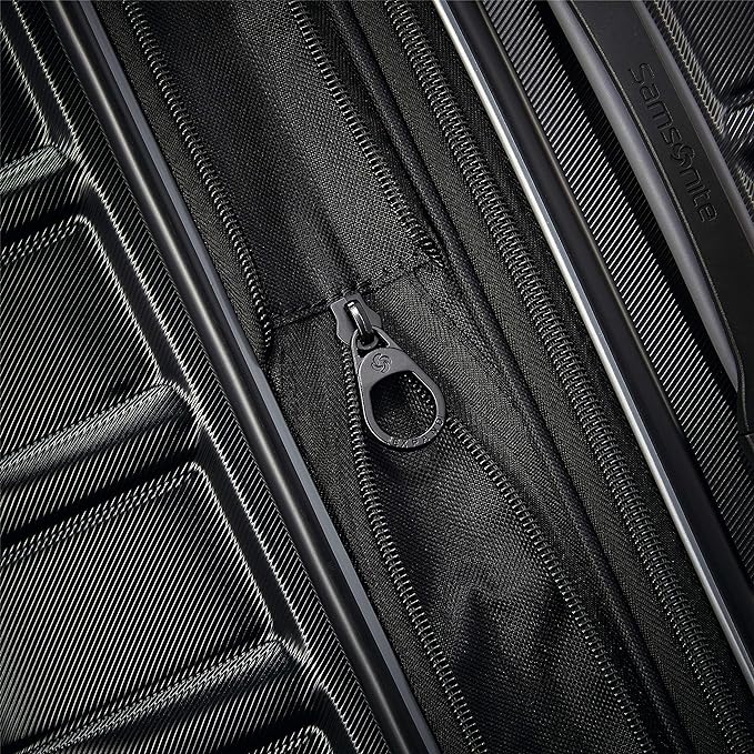 Samsonite Omni 2 Hardside Expandable Luggage with Spinner Wheels, PRO 2PC SET (CO/M), Midnight Black