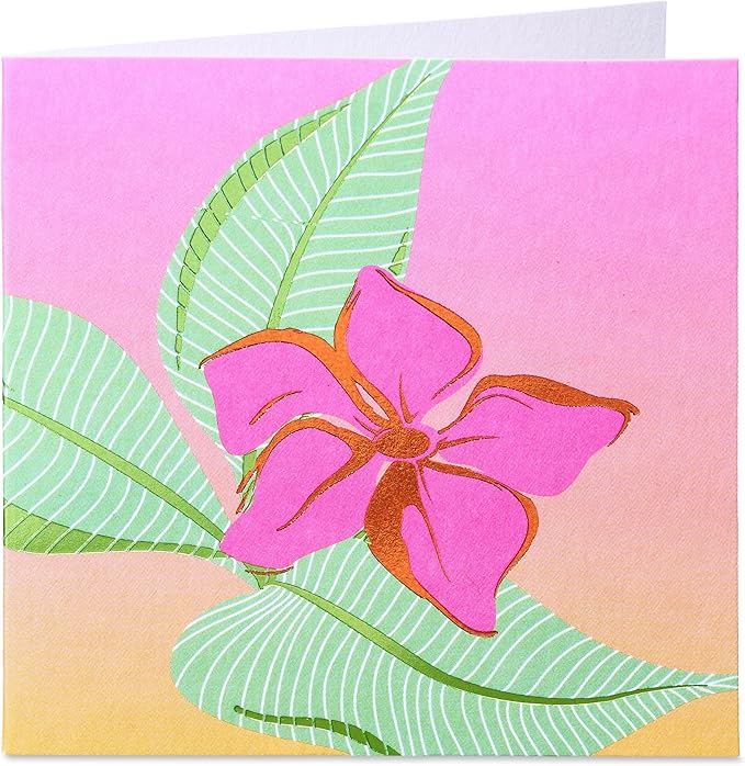 Papyrus Blank Pop-Up Card for Birthdays, Thinking of You and All Occasions (Tropical)