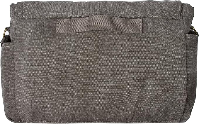 Sweetbriar Classic Vintage Messenger Bag - Original Heavyweight Cotton Canvas Shoulder Bag with Upgraded Features