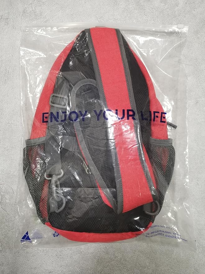 WATERFLY Crossbody Sling Backpack Sling Bag Travel Hiking Chest Bag Daypack