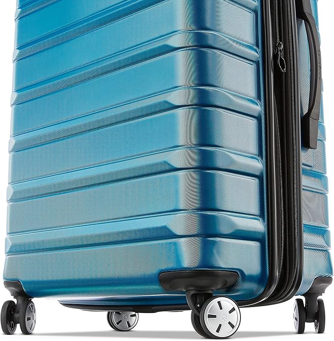 Samsonite Omni 2 Hardside Expandable Luggage with Spinner Wheels, 2-Piece Set (19/24), CARIBBEAN BLUE